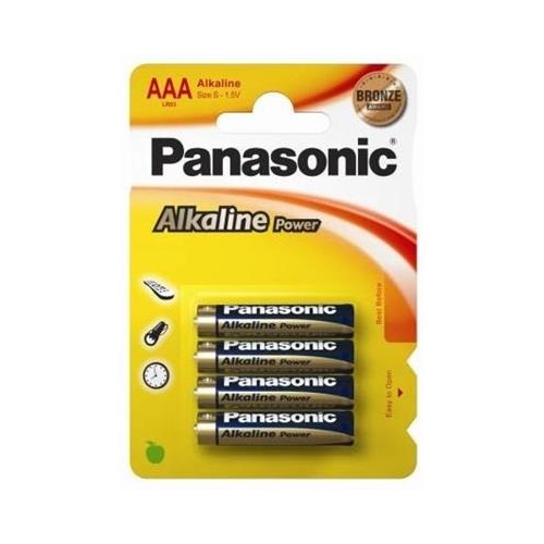 Baterie PANASONIC ALKALINE AAA LR03/4bp-17