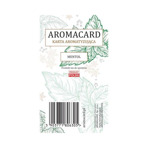 Karty aromatyzujące Aromacard Menthol Ice 10szt
