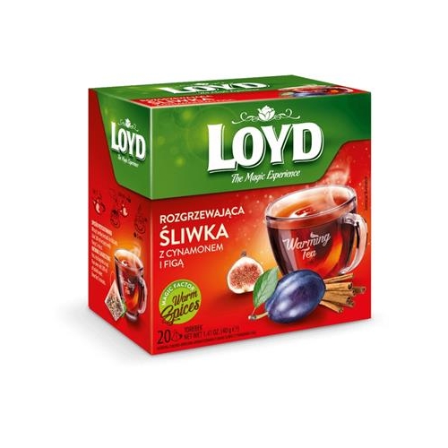 Herbata LOYD Rozgrzewająca Śliwka Cynamon 20 torebek