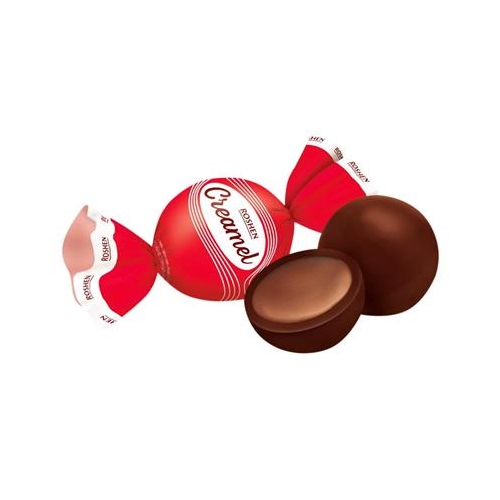 Cukierki Creamel w polewie czekoladowej z nadzieniem z orzechów laskowych Roshen 0,8 kg