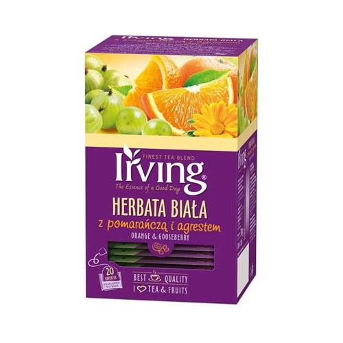 Herbata Irving Biała Pomarańcza i Agrest 20 t.