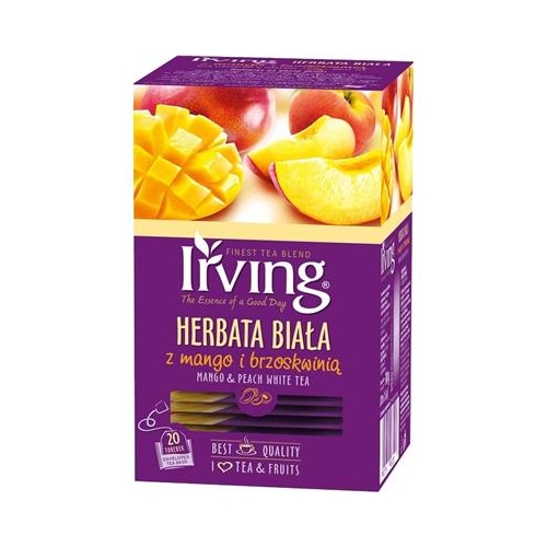 Herbata Irving Biała Mango i Brzoskwinia 20 t.