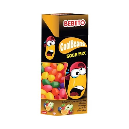 Żelki Bebeto Cool Beans Sour Mix 30g /12/