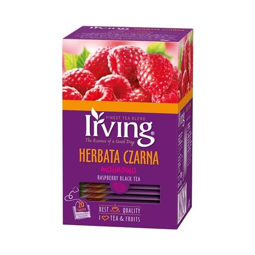 Herbata Irving Czarna Malina 20 t.