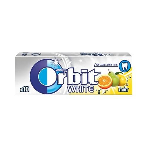 Guma Orbit White Fruit 10 Drażetek /Tacka 30szt/