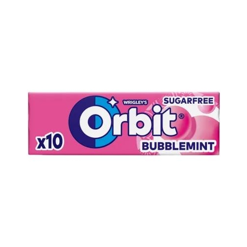 Gumy Orbit Bubblemint 10 drażetek /Tacka 30szt/-2189