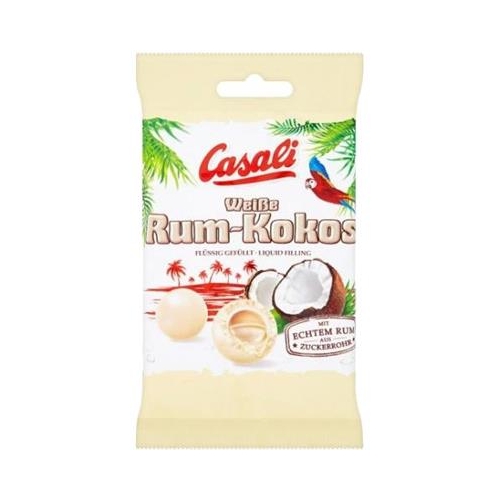 Draże CASALI Rum-Kokos Biała Czekolada 100g-476