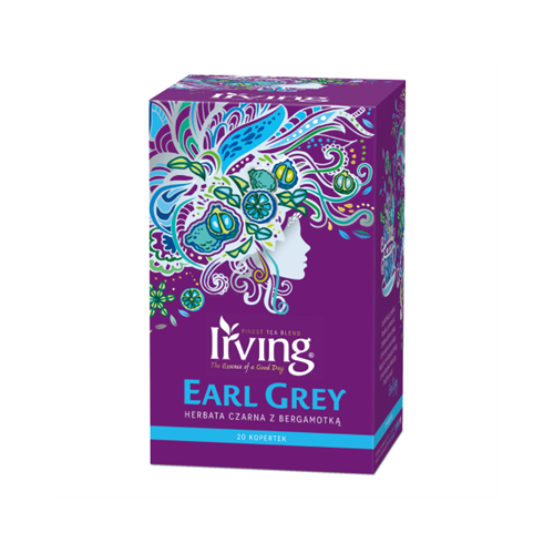 Herbata Irving Earl Grey z Bergamotką 20 Kopertek